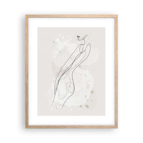 Affisch i ram av ljusek - Blicken går vilse - 40x50 cm