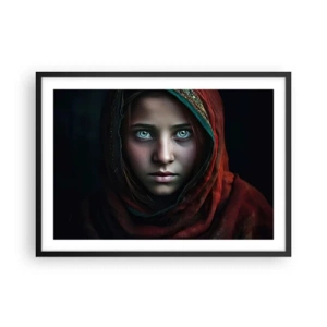 Affisch i svart ram - Östlig prinsessa - 70x50 cm