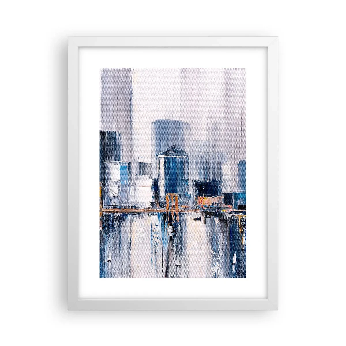 Affisch i vit ram - New York-impression - 30x40 cm