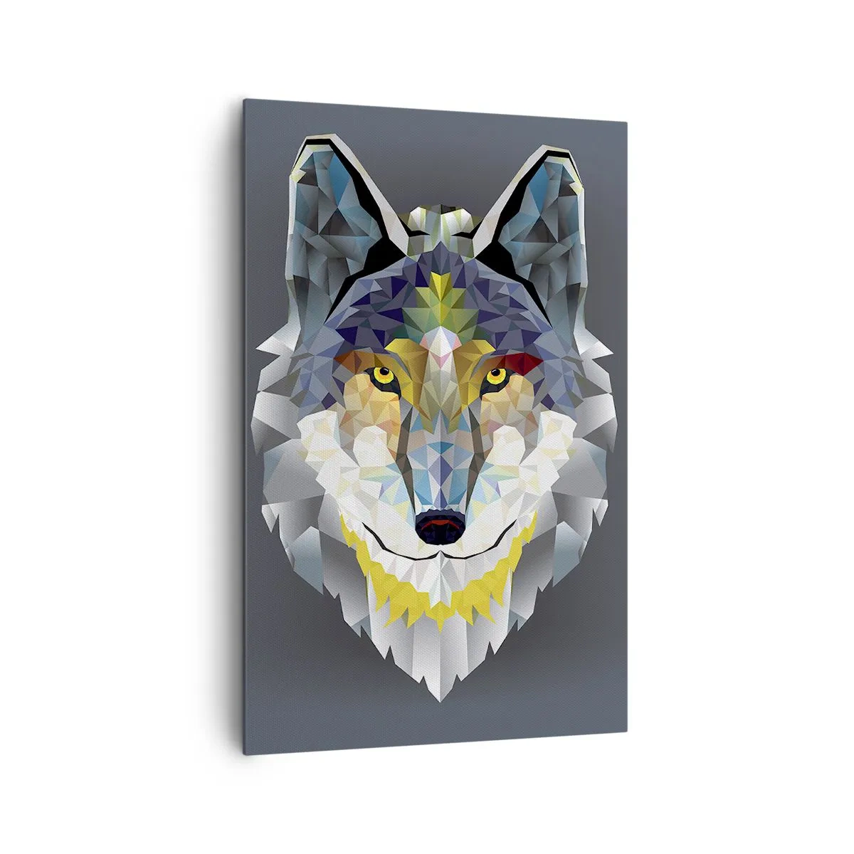 Canvastavla - Bild på duk - Vargen är här - 80x120 cm