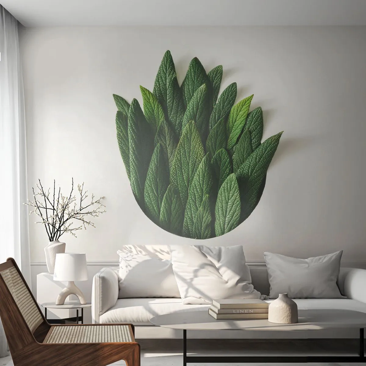 Självhäftande Fototapet Deluxe Sticker - Ostoppbar nyfikenhet - Salvia, Salvia blad, Ört - 250x175 cm
