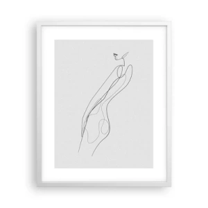 Affisch i vit ram - Bara en utfästelse - 40x50 cm