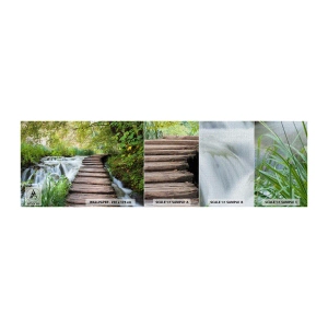 Provbit av fototapet Premium Canvas - Inget lugnt vatten - Landskap, Kroatien, Natur - 100x30 cm