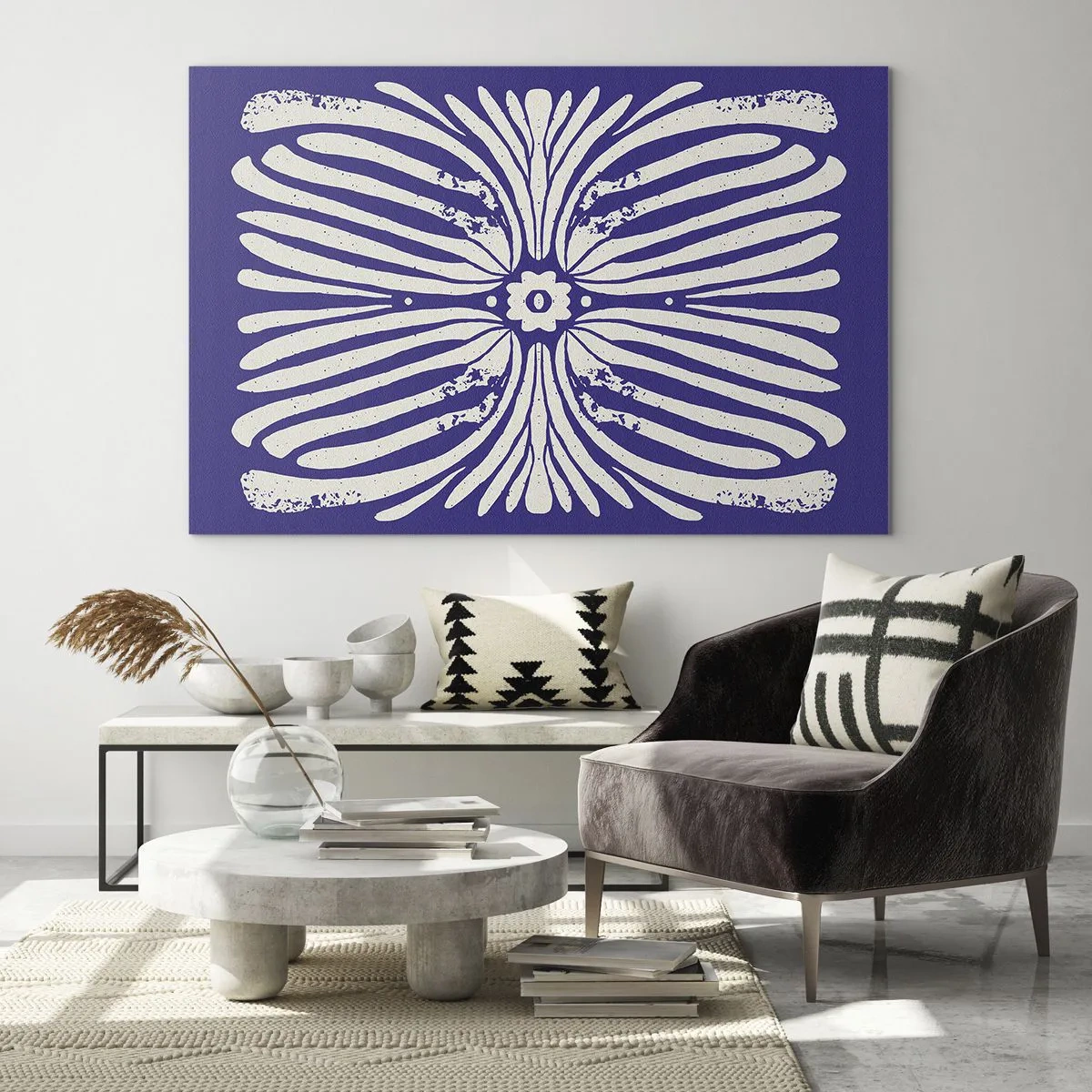 Glastavla - Bild på glas - Etnisk inspiration - 120x80 cm