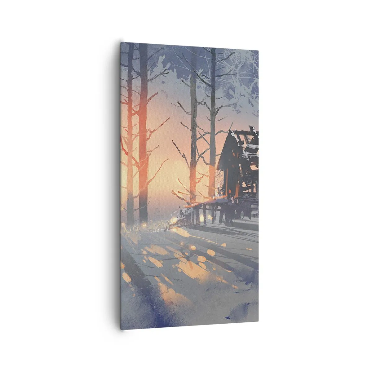 Canvastavla - Bild på duk - det är bara solen som tittar in här - 65x120 cm