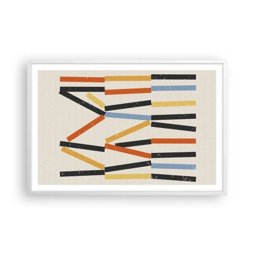 Affisch i vit ram - Horisontell komposition - 91x61 cm