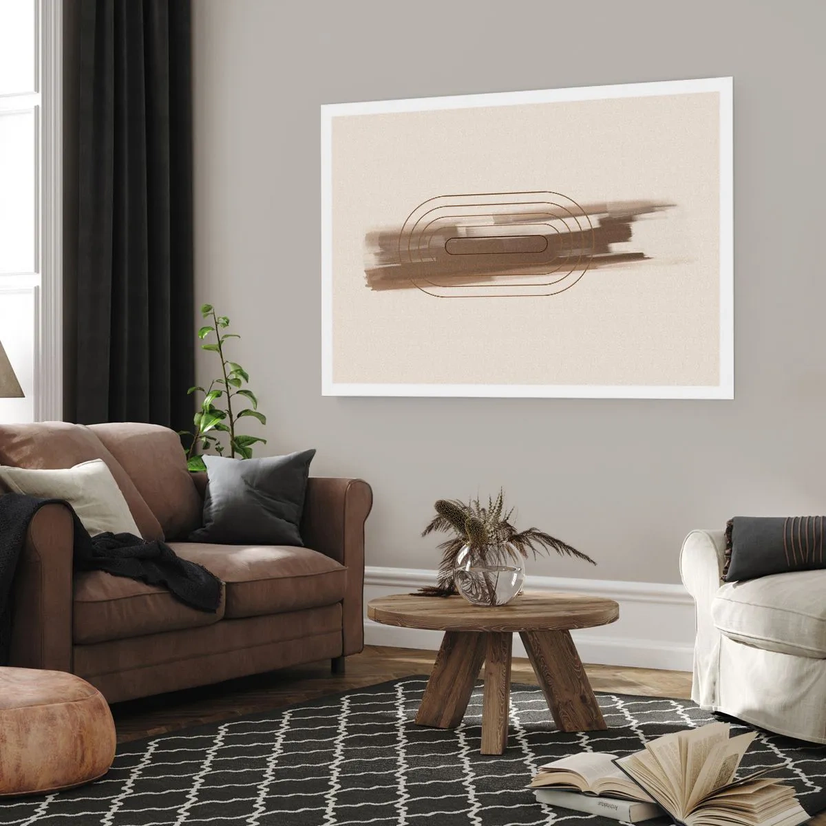 Affisch - Grå blåst - 40x30 cm