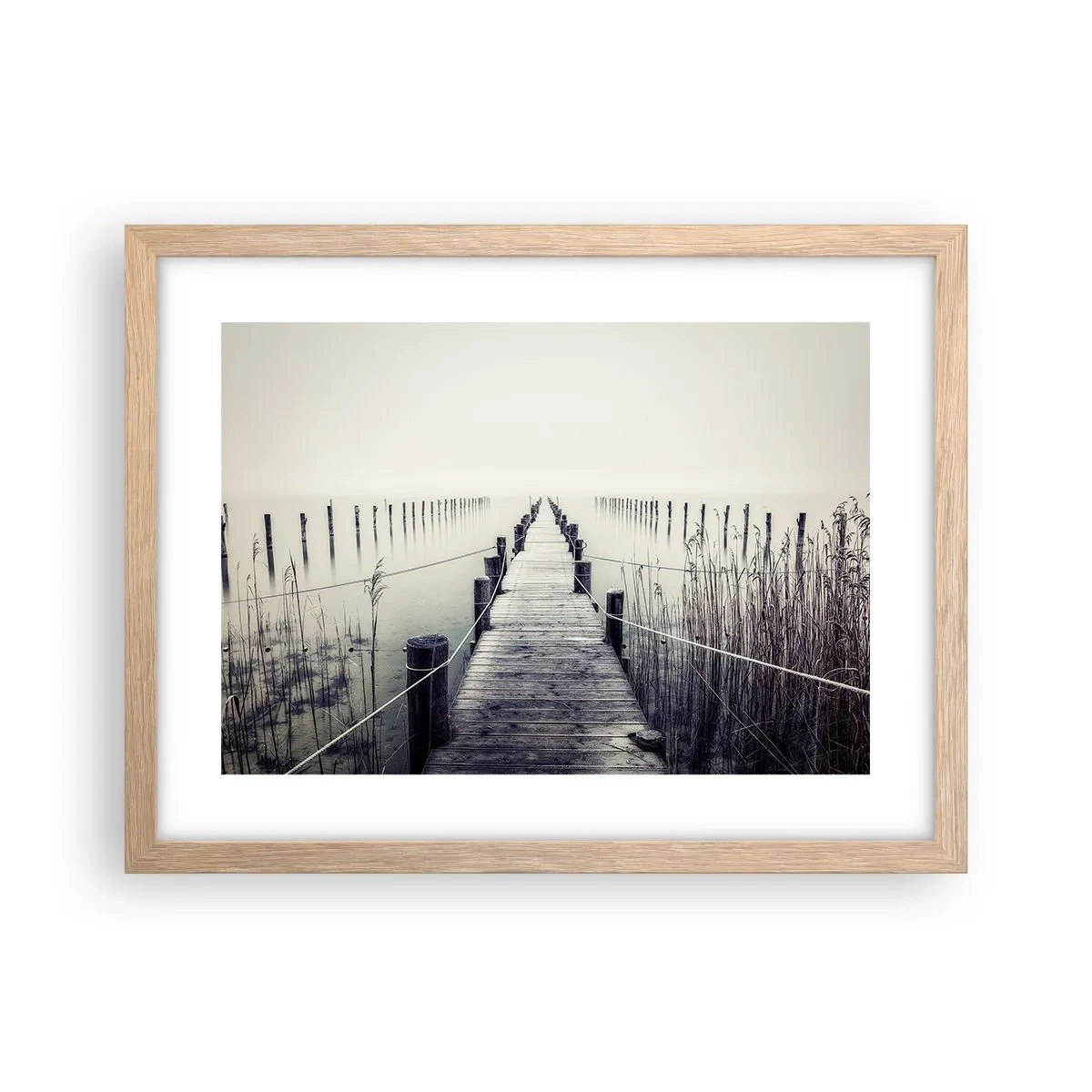 Affisch i ram av ljusek - Fördjupa dig i frid - 40x30 cm