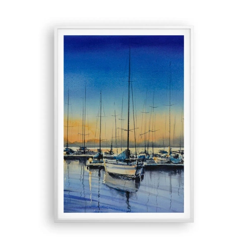 Affisch i vit ram - Slutet på en bra dag - 70x100 cm