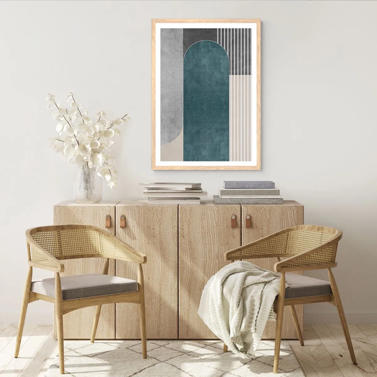 Affisch i ram av ljusek - Horisontell komposition - 50x70 cm
