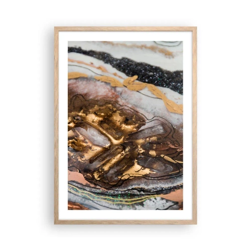 Affisch i ram av ljusek - Jordens element - 50x70 cm
