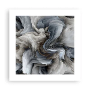 Affisch - Sten och blomma - 40x40 cm