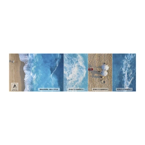 Provbit av fototapet Premium Sand - Blå styrka - Landskap, Strand, Hav - 100x30 cm