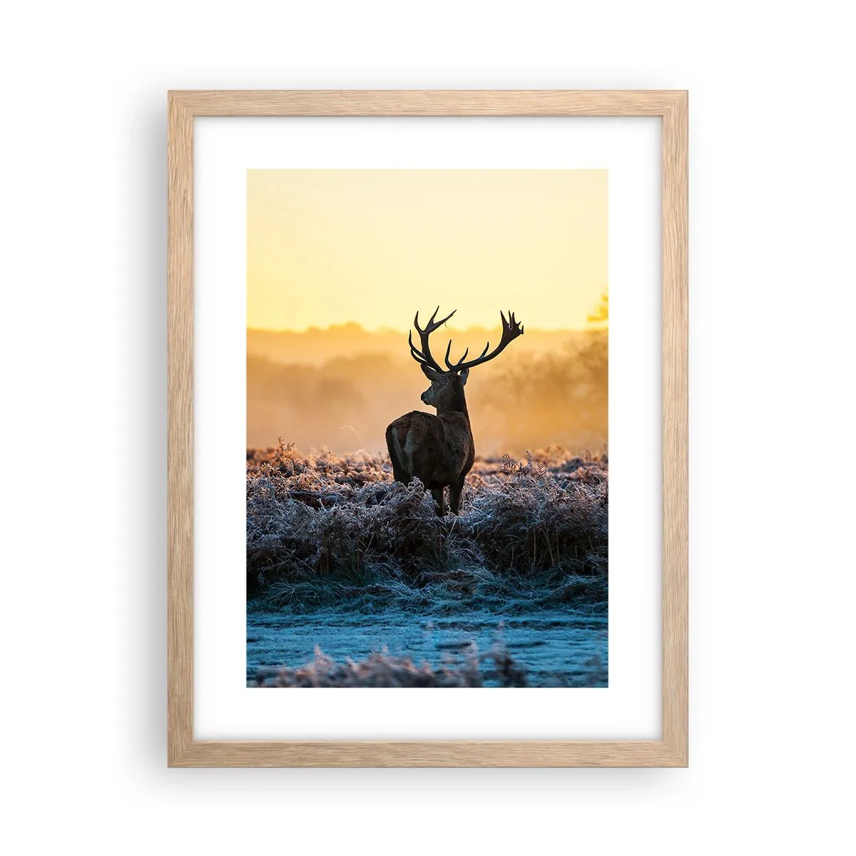 Affisch i ram av ljusek - Krönt på sin mark - 30x40 cm