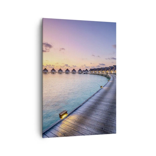 Canvastavla - Bild på duk - Sommarsemester - tillbaka till källorna - 70x100 cm