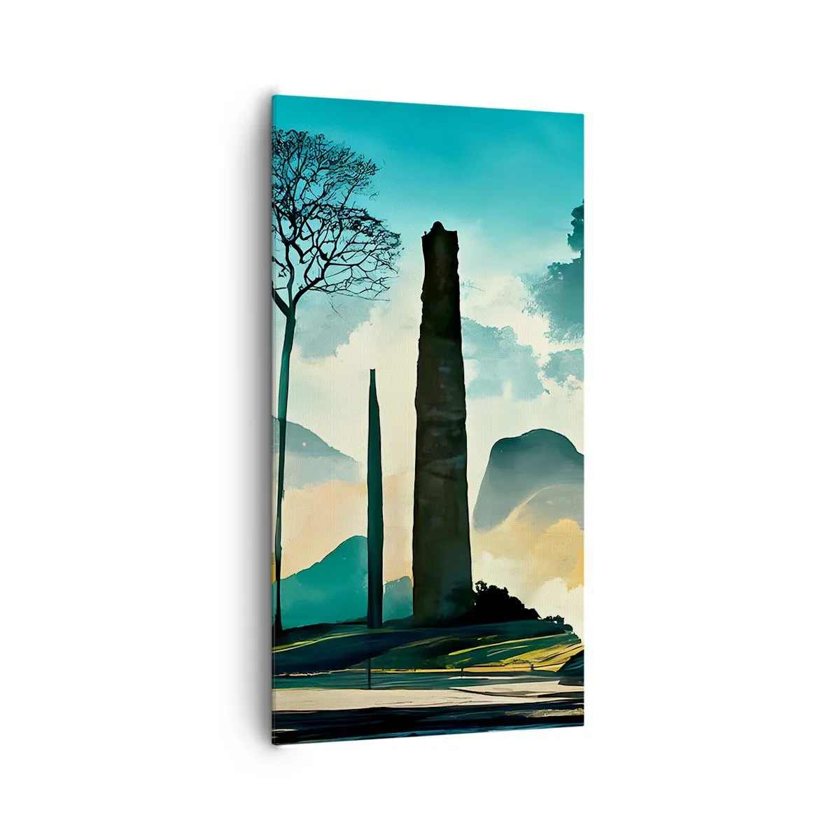 Canvastavla - Bild på duk - Fortfarande högre och högre - 65x120 cm