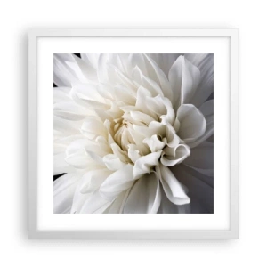 Affisch i vit ram - En bruds morgon - 40x40 cm