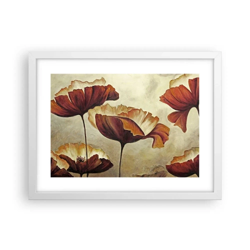 Affisch i vit ram - Ängsblommor - 40x30 cm