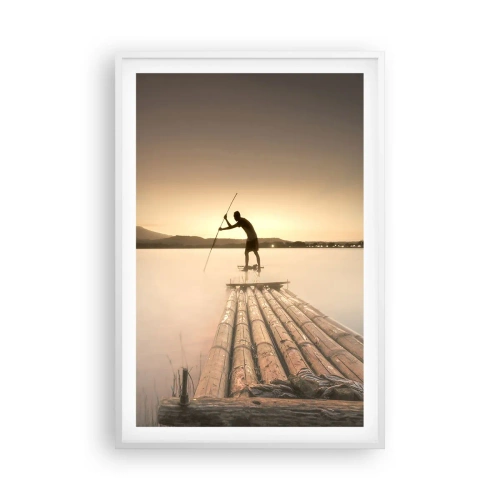 Affisch i vit ram - Före avkoppling - 61x91 cm