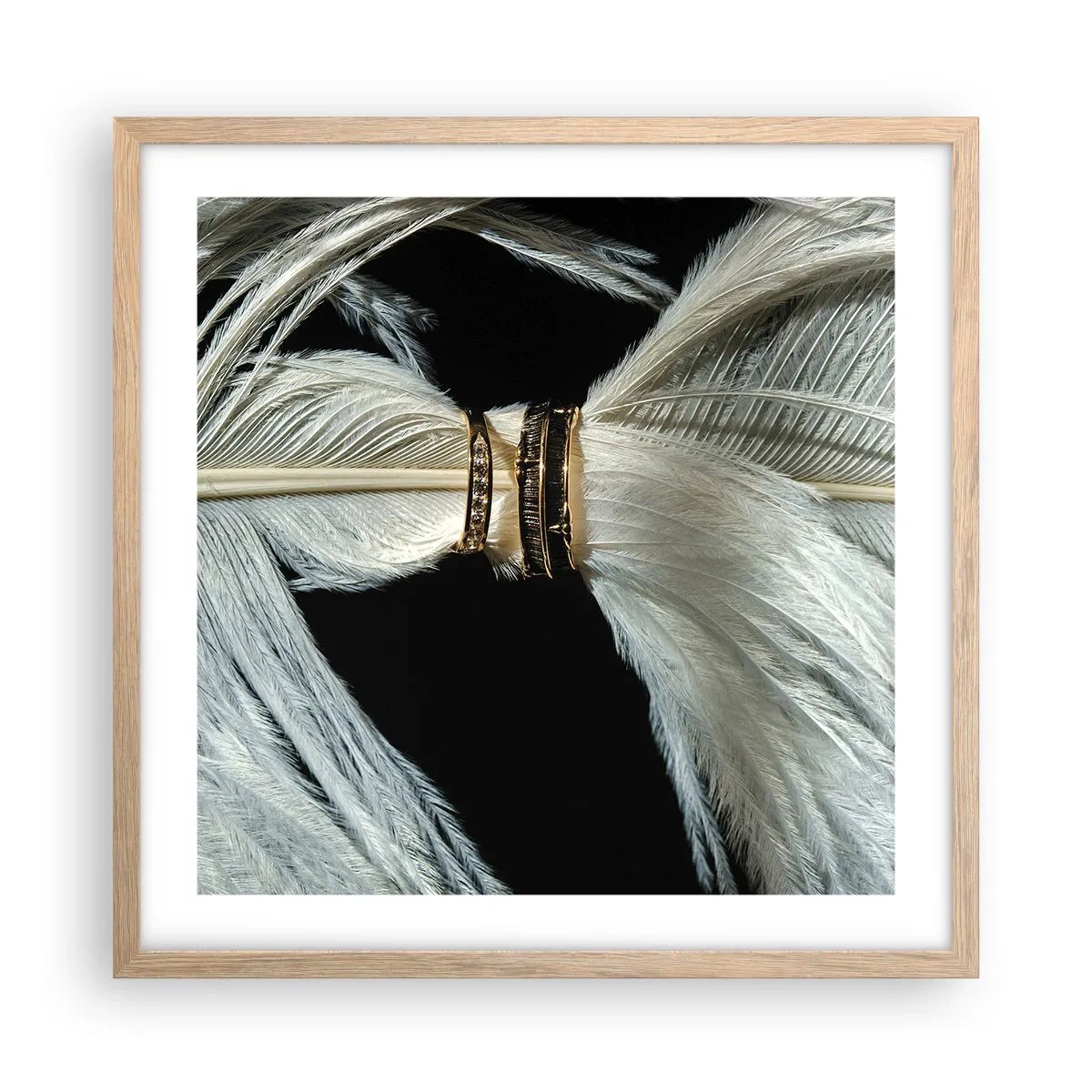 Affisch i ram av ljusek - ...och jag lämnar inte dig… - 50x50 cm