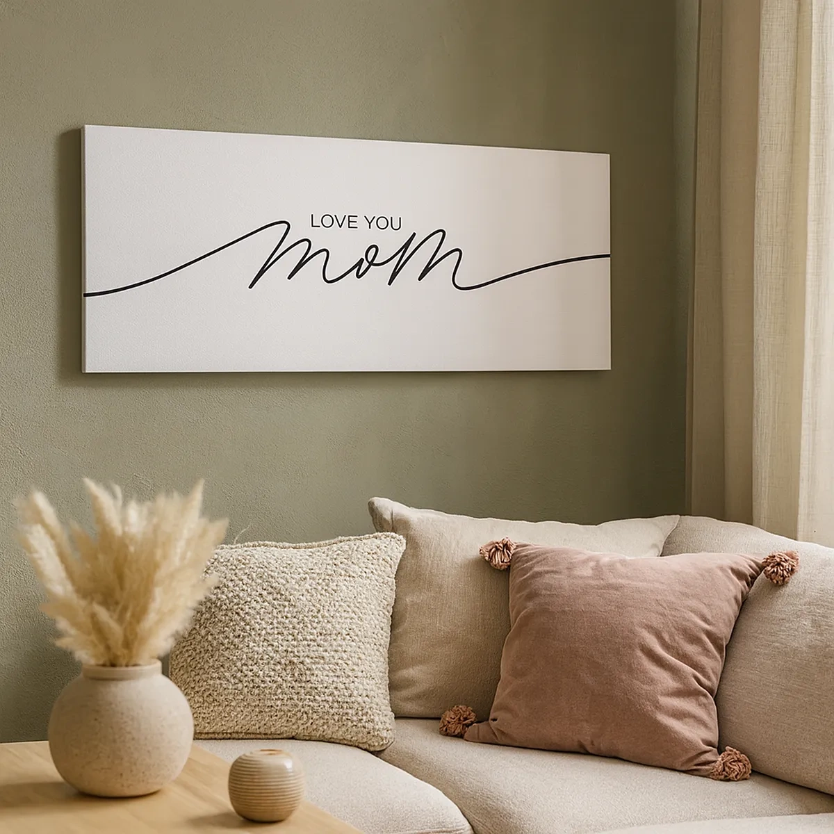 Canvastavla - Bild på duk - Jag är mycket rörd - 30x30 cm