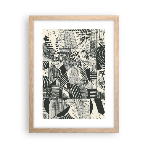 Affisch i ram av ljusek - Nutidens dynamik - 30x40 cm