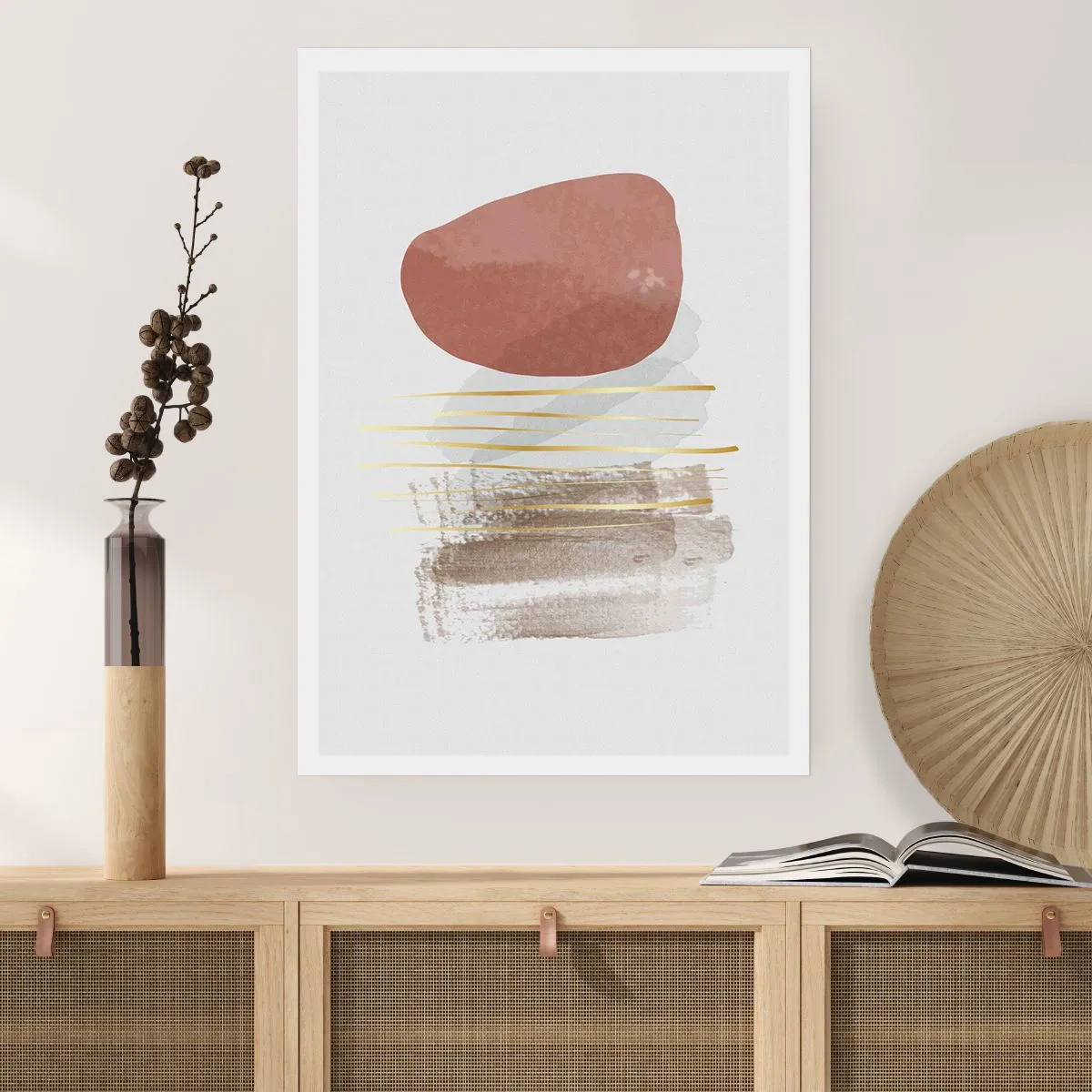 Affisch - Abstrakt pelargång - 50x70 cm