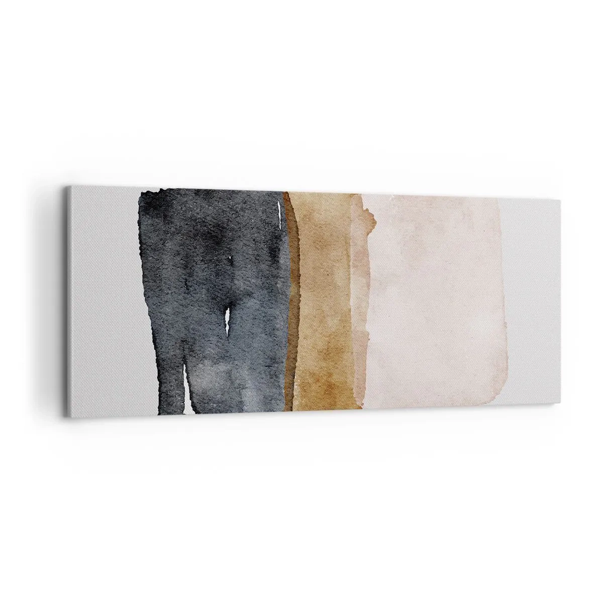 Canvastavla - Bild på duk - Komposition av jordens färger - 100x40 cm