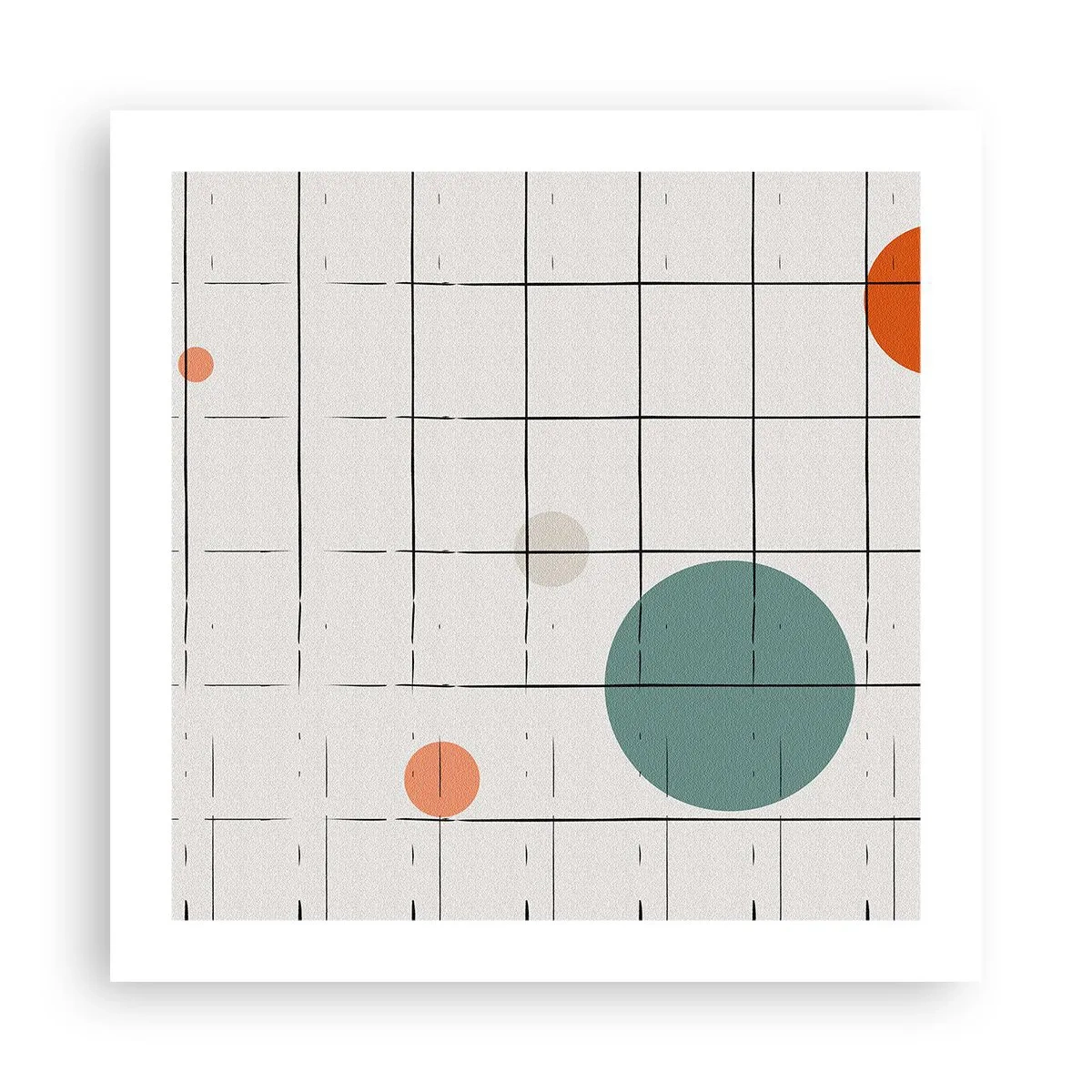 Affisch - Fångade. Vi eller de? - 50x50 cm
