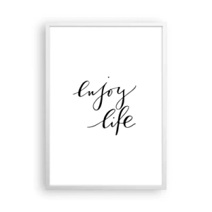 Affisch i vit ram - Ingenting att tillägga… - 50x70 cm