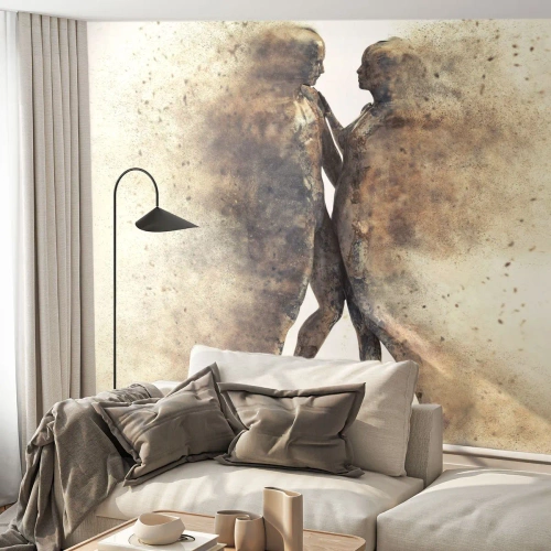 Självhäftande Fototapet Deluxe Sticker - Uppstådda ur aska för att älska - Abstraktion, Kvinna och man, Kärlek - 250x175 cm