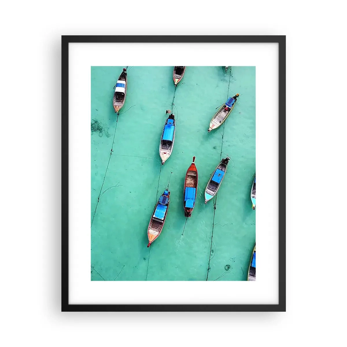 Affisch i svart ram - Under en glad väntan - 40x50 cm