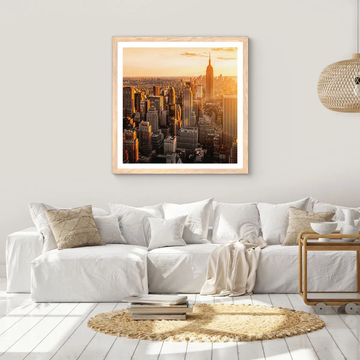 Affisch i ram av ljusek - Växa i solskenet - 30x30 cm