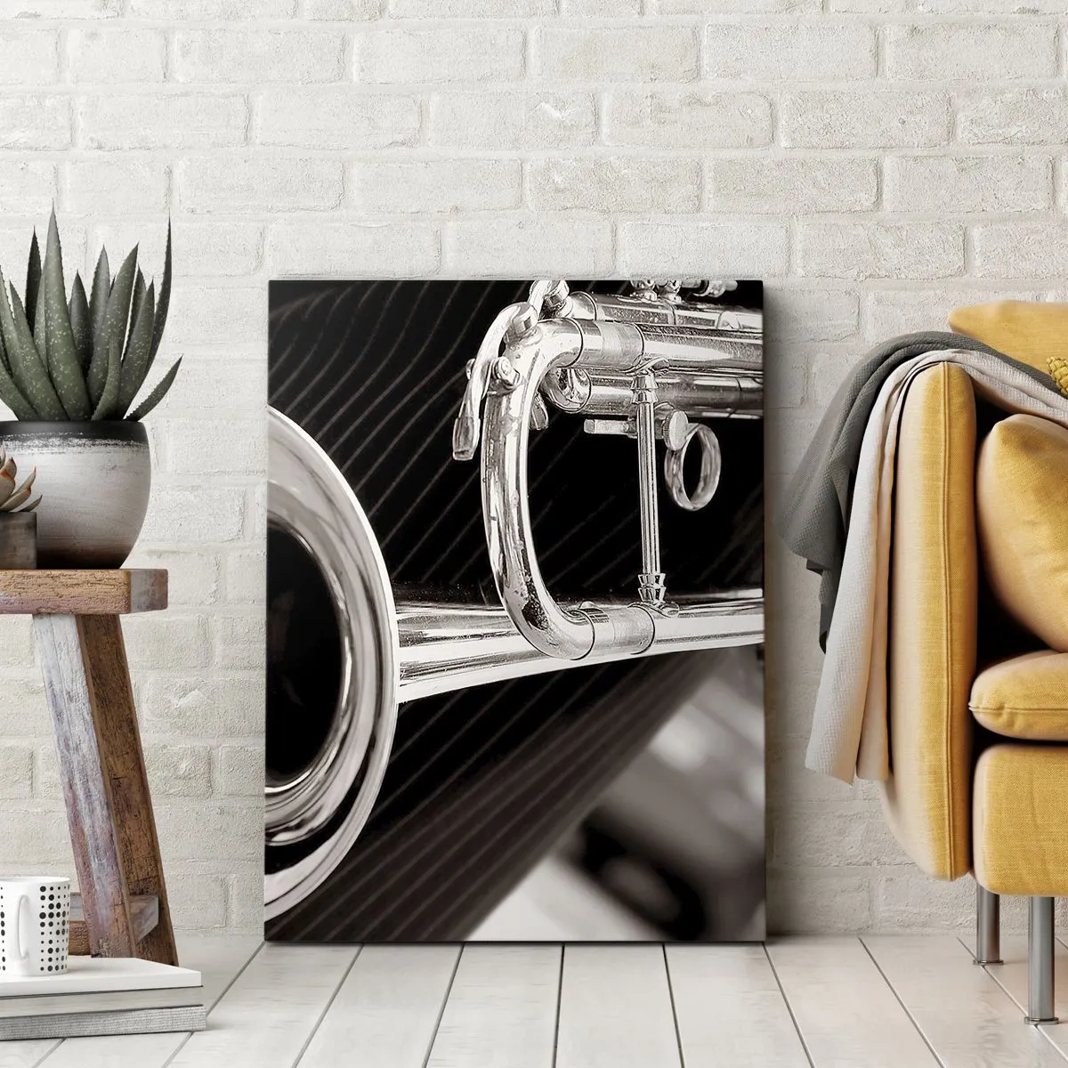 Canvastavla - Bild på duk - Musikresa till 30-talet - 55x100 cm