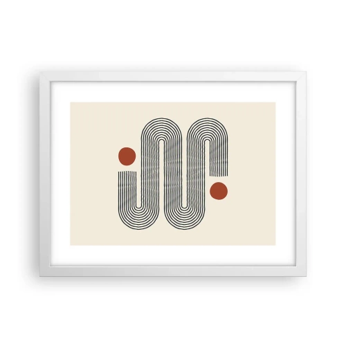 Affisch i vit ram - från början till slutet - 40x30 cm