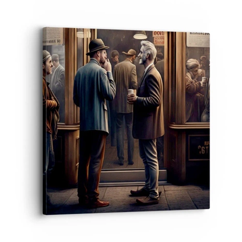 Canvastavla - Bild på duk - En bra stund på dagen - 30x30 cm