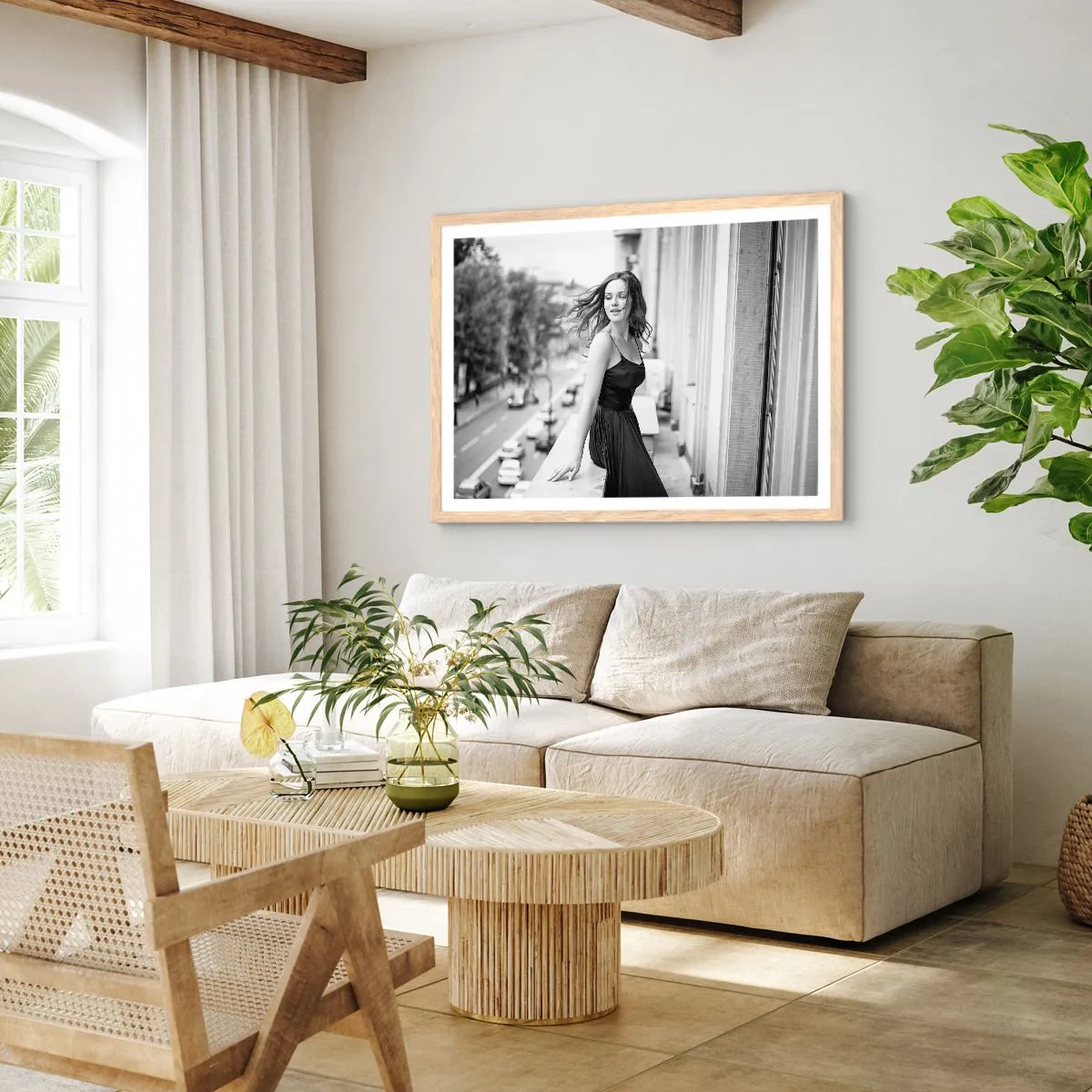 Affisch i ram av ljusek - Säkert en Parisbo - 70x50 cm