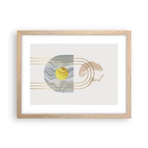 Affisch i ram av ljusek - Ljushet och sken - 40x30 cm