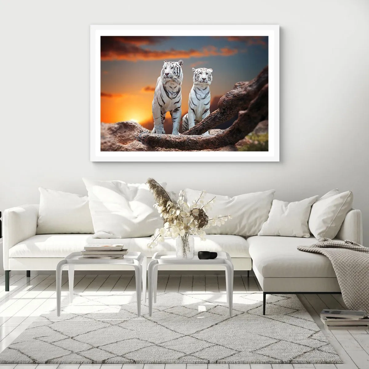 Affisch i vit ram - Helt som i Narnia - 70x50 cm