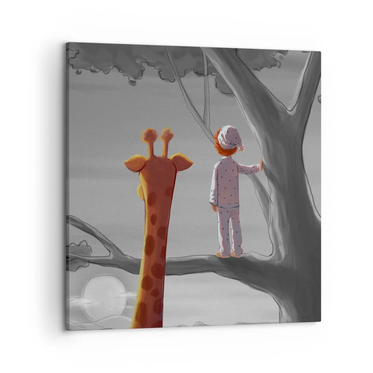 Canvastavla - Bild på duk - Det händer på riktigt - 50x50 cm