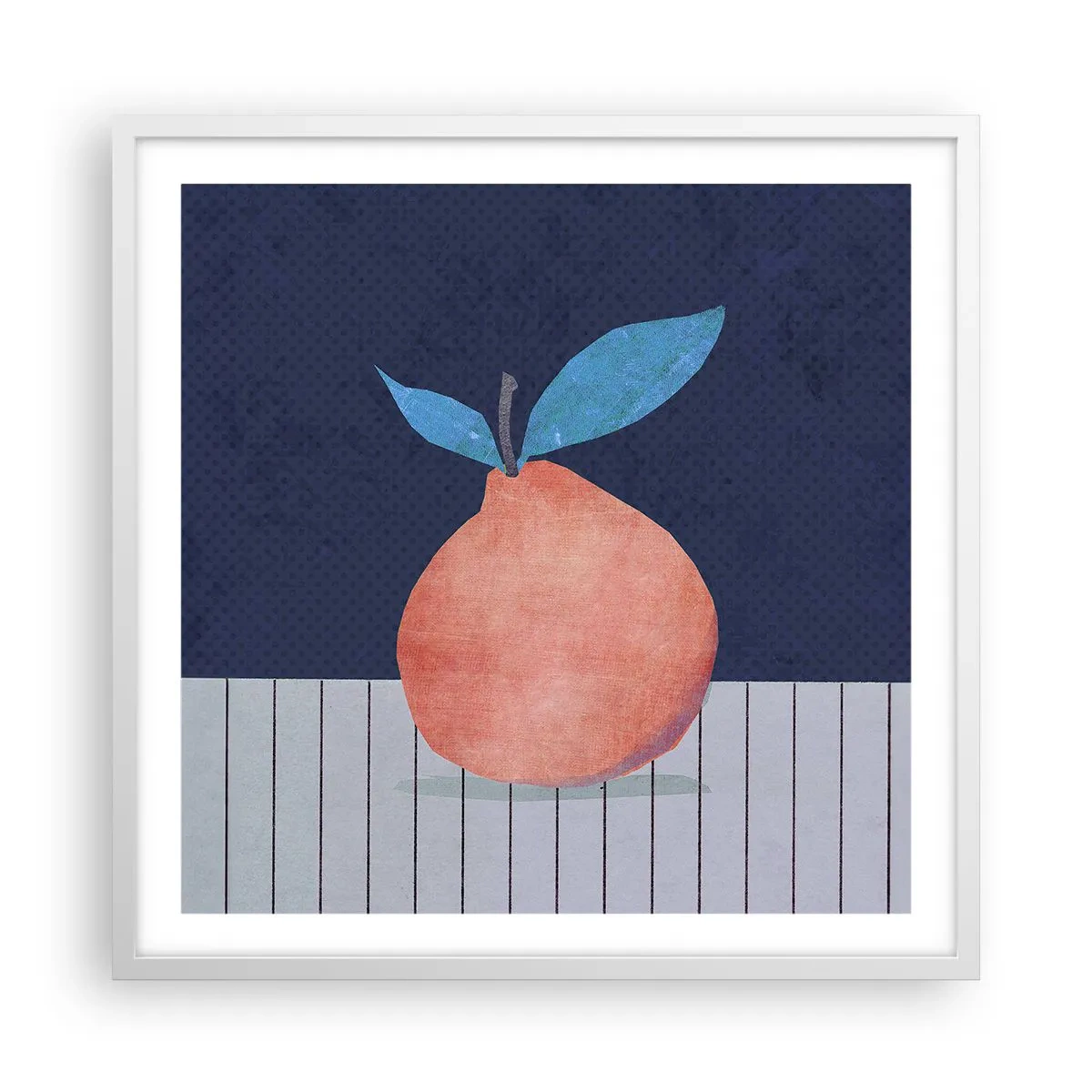 Affisch i vit ram - Konvexitet och planhet - 60x60 cm