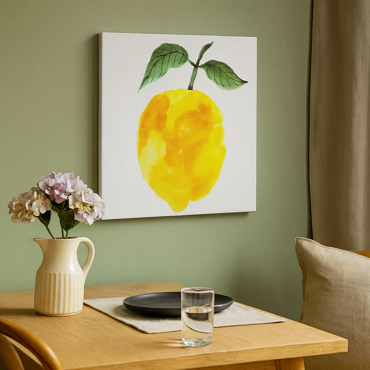 Canvastavla - Bild på duk - Hur man känner smaken av solen - 30x30 cm