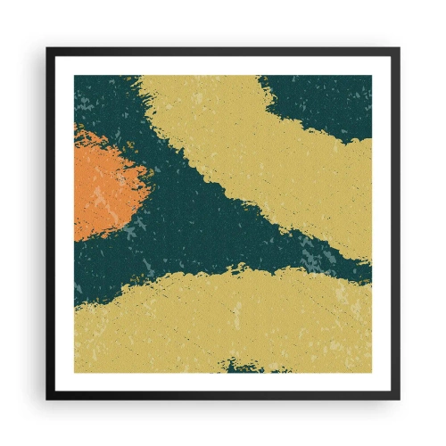 Affisch i svart ram - Abstraktion - i slow motion - 60x60 cm