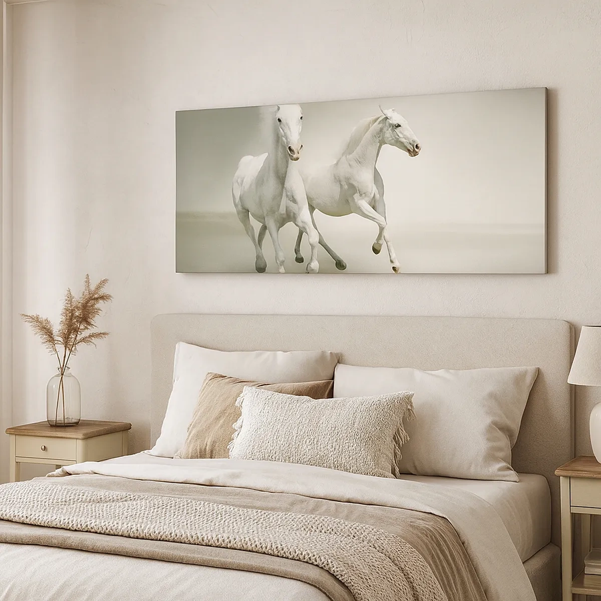 Canvastavla - Bild på duk - White power! - 30x30 cm