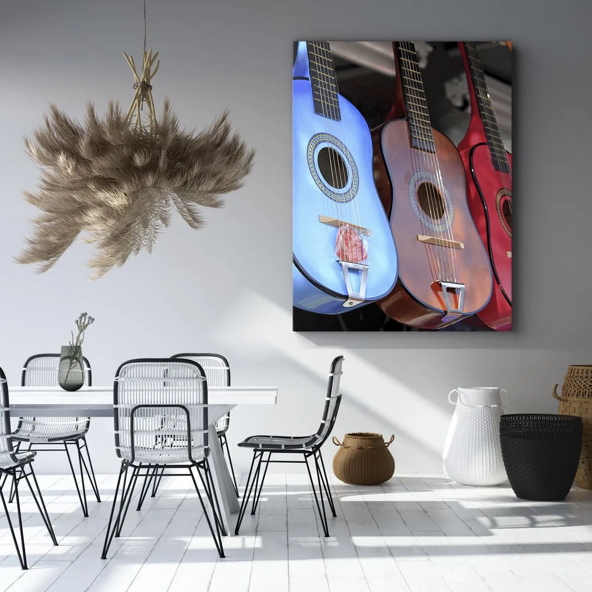 Canvastavla - Bild på duk - Latino klimat - 55x100 cm