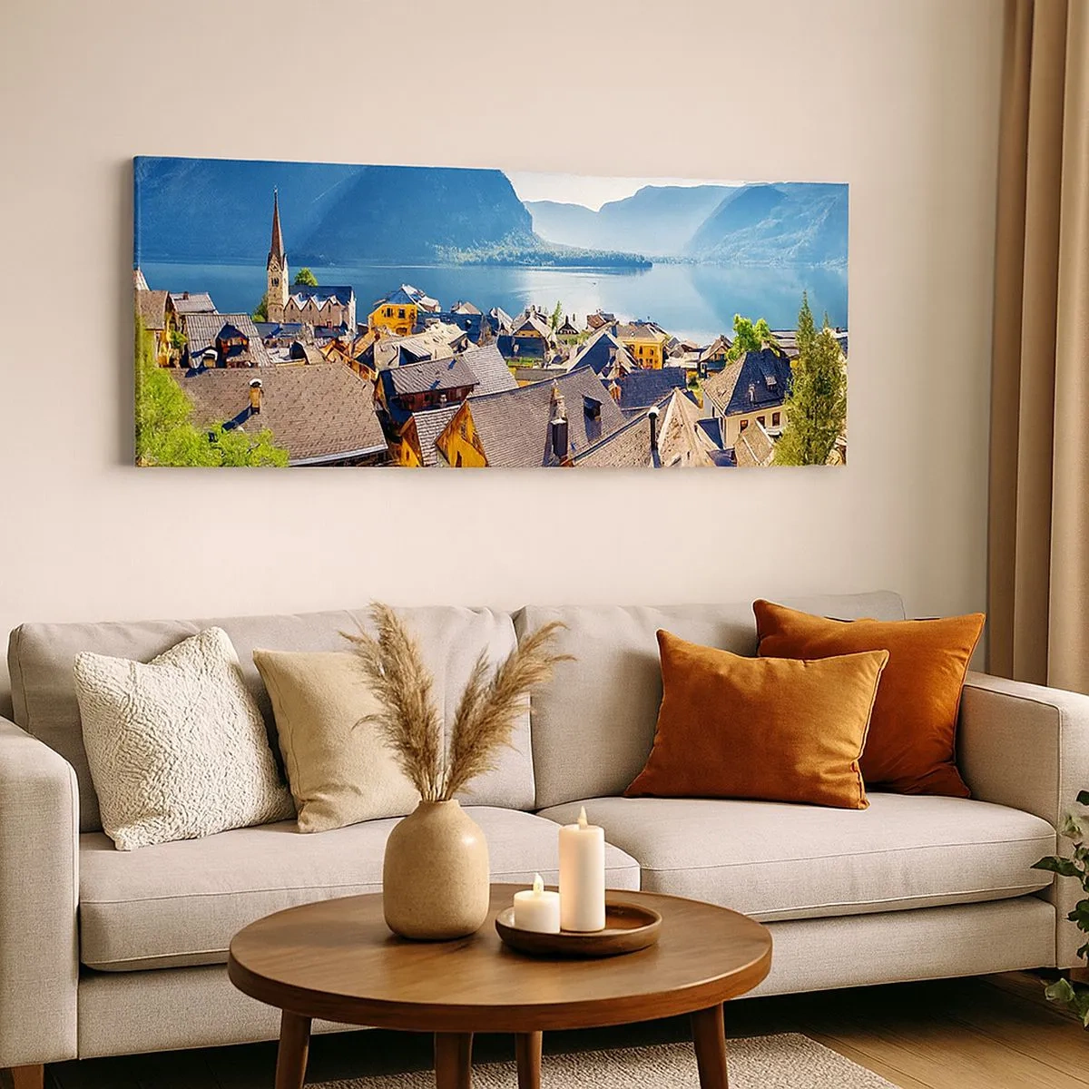 Canvastavla - Bild på duk - Mera pittoreskt blir det inte - 100x40 cm