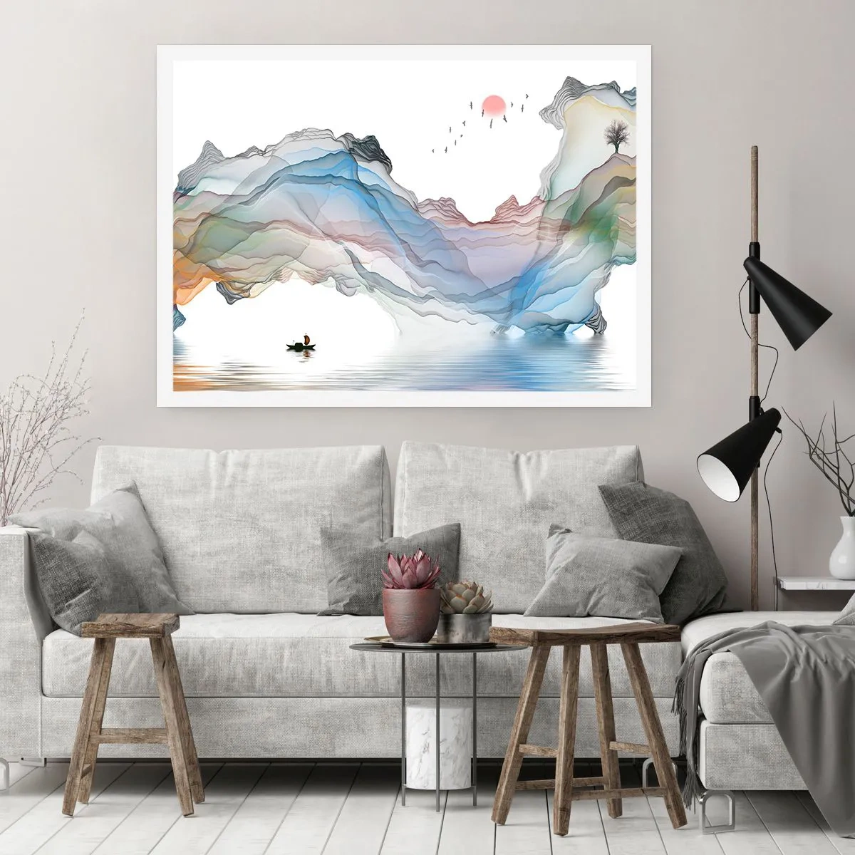 Affisch - Mot kristallfjäll - 50x40 cm