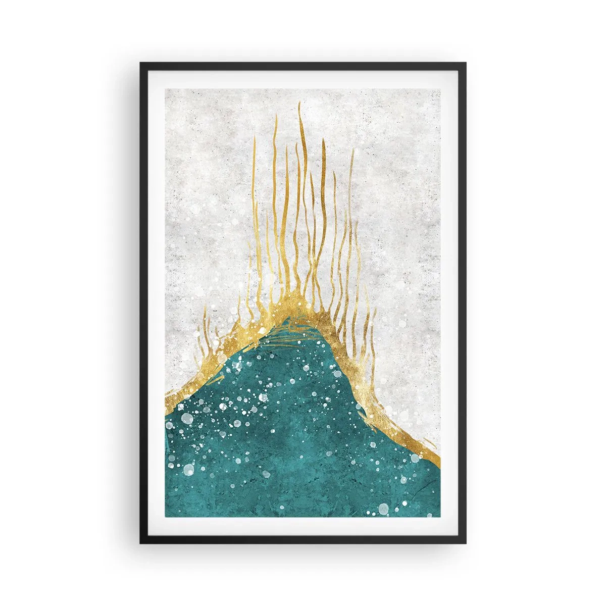 Affisch i svart ram - Gyllene tidvatten - 61x91 cm