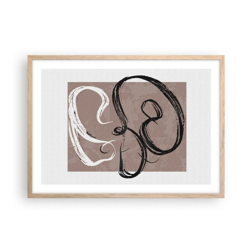 Affisch i ram av ljusek - Komposition - sökande efter fullständighet - 70x50 cm