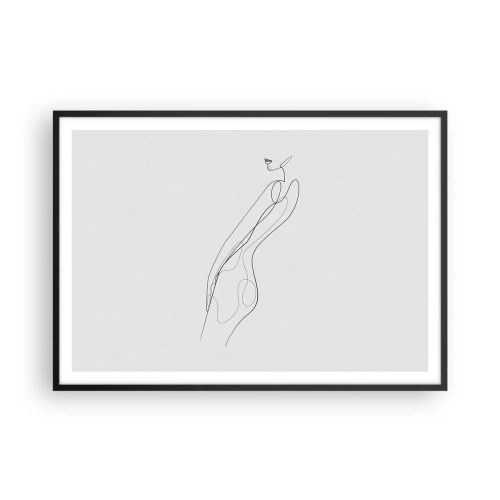 Affisch i svart ram - Bara en utfästelse - 100x70 cm